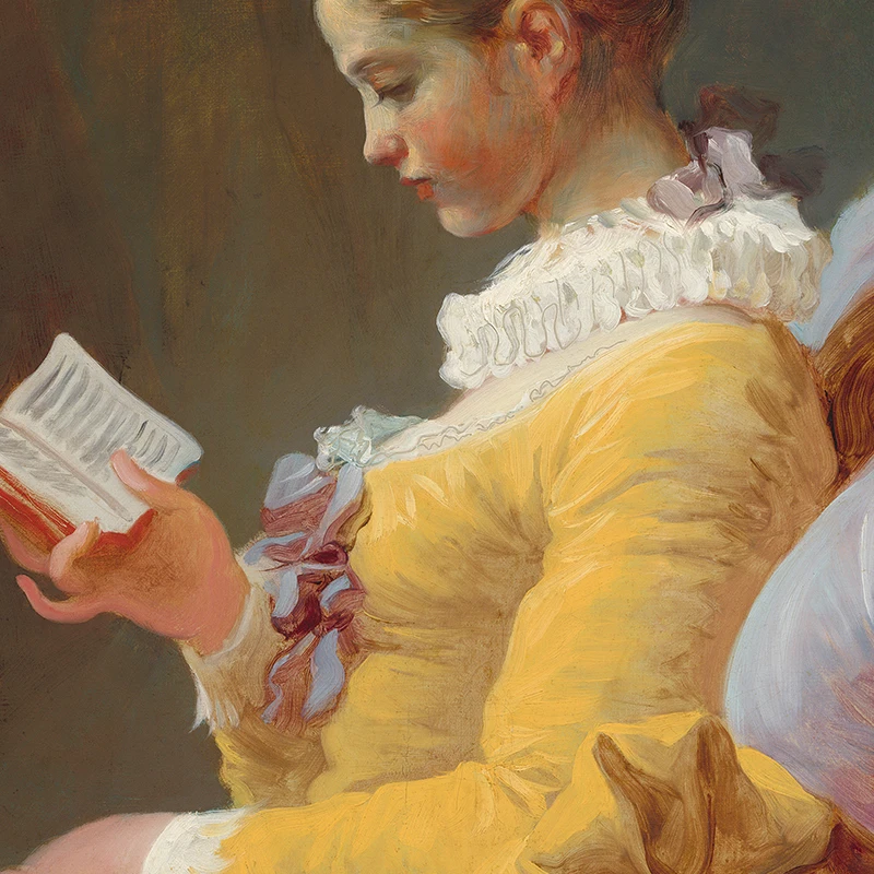 Girl Reading Vintage Oil Paint - огляд і ціна Resin Art On Canvas