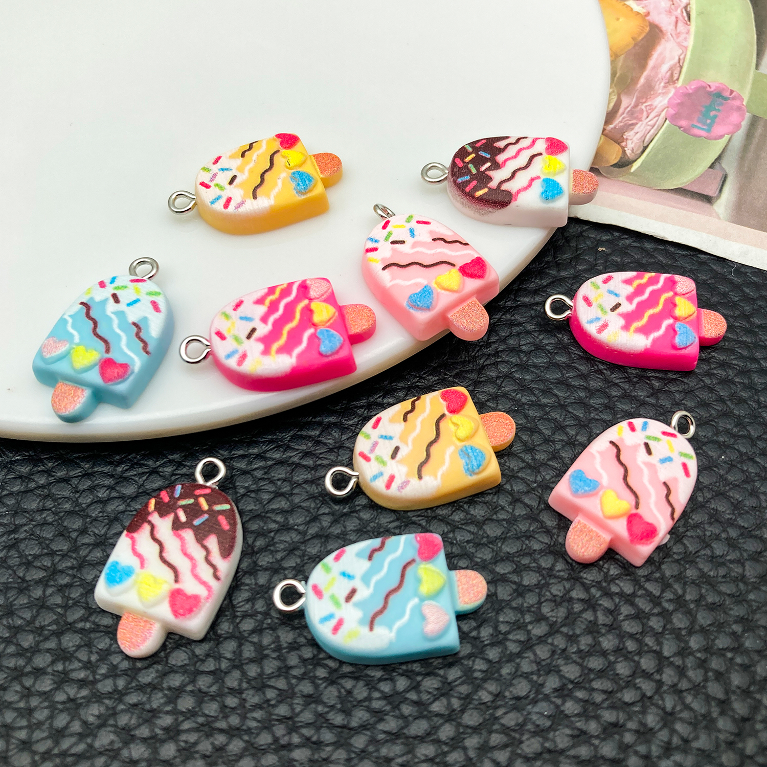 5/10pcs Cute Fashion Resin Acr - огляд і ціна Resin Art For Sale
