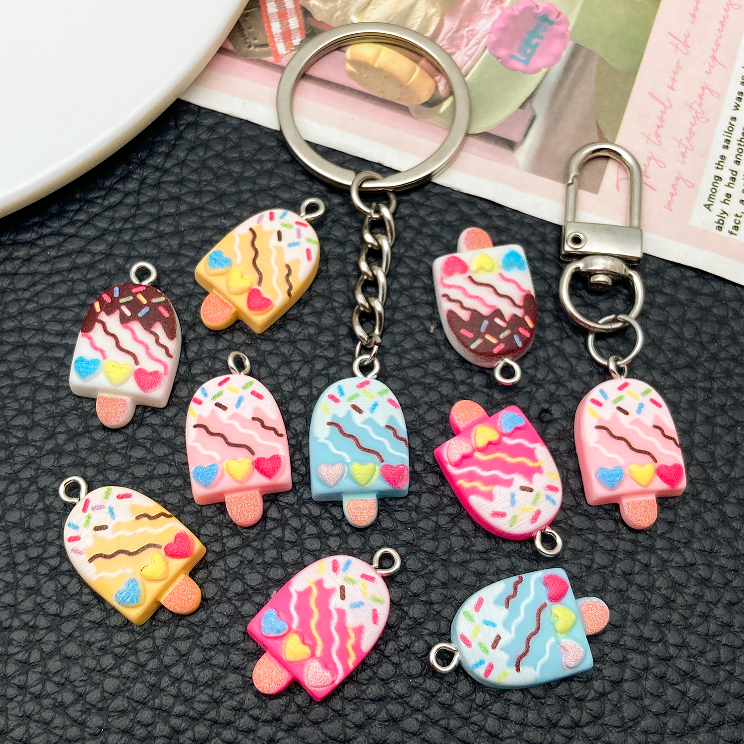 5/10pcs Cute Fashion Resin Acr - огляд і ціна Resin Art For Sale
