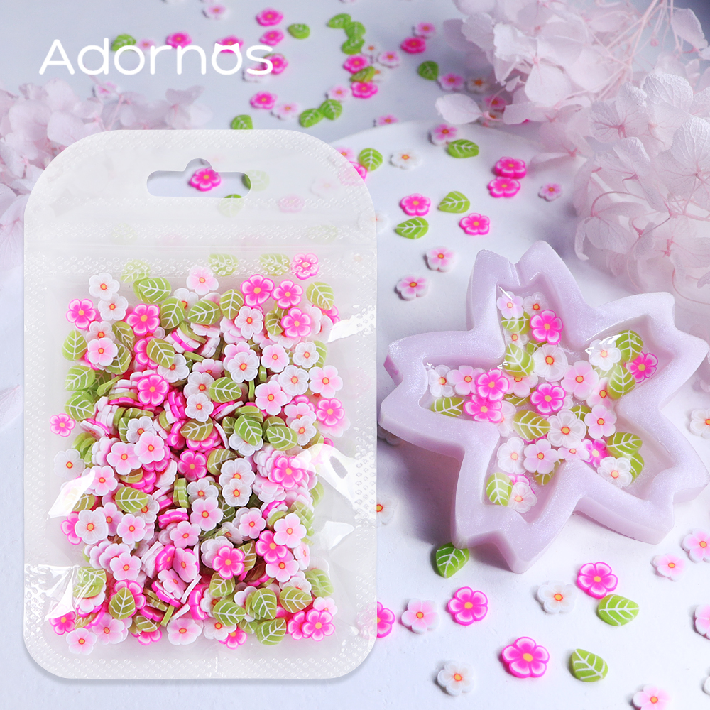 10g Pink Flowers Polymer Clay  - огляд і ціна Resin Art Glue