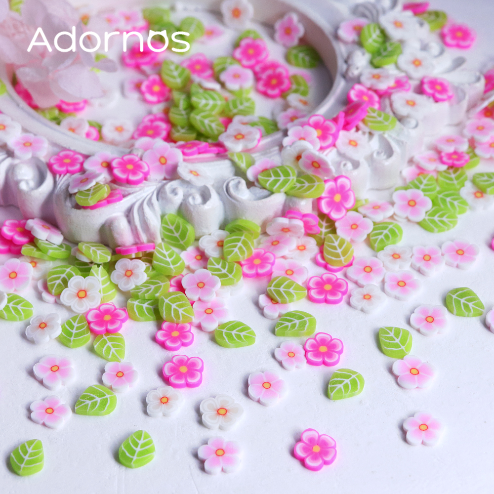 10g Pink Flowers Polymer Clay  - огляд і ціна Resin Art Glue