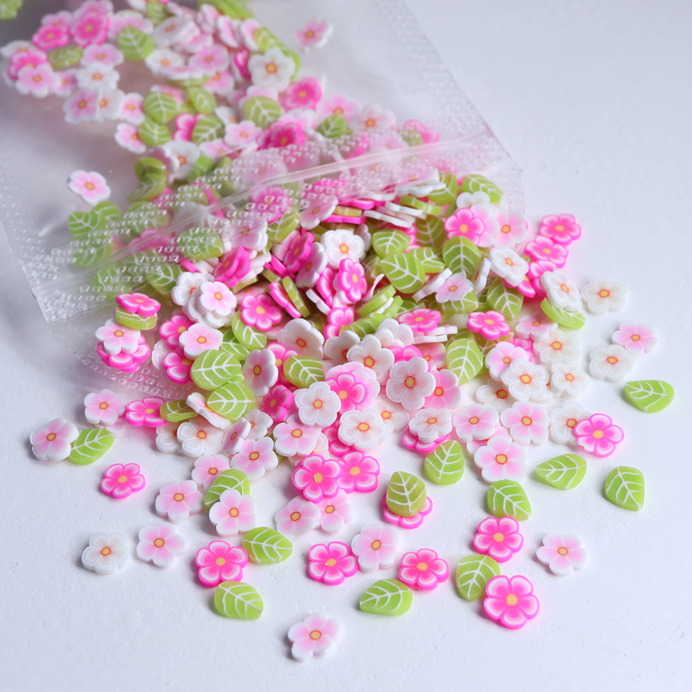 10g Pink Flowers Polymer Clay  - огляд і ціна Resin Art Glue