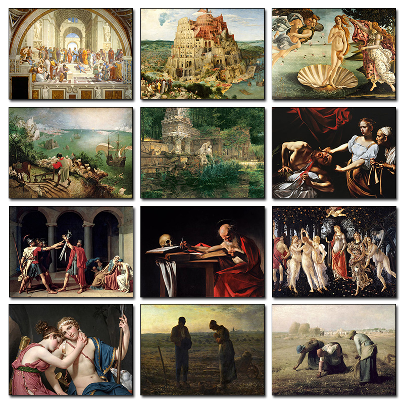 Classic Vintage Famous Paintin - огляд і ціна Resin Art Wall