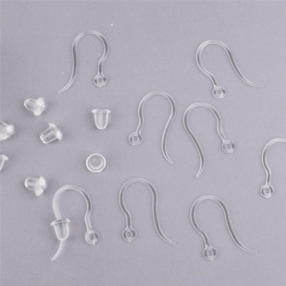 40pcs Clear Plastic Earring Ho - огляд і ціна Resin Art For Sale