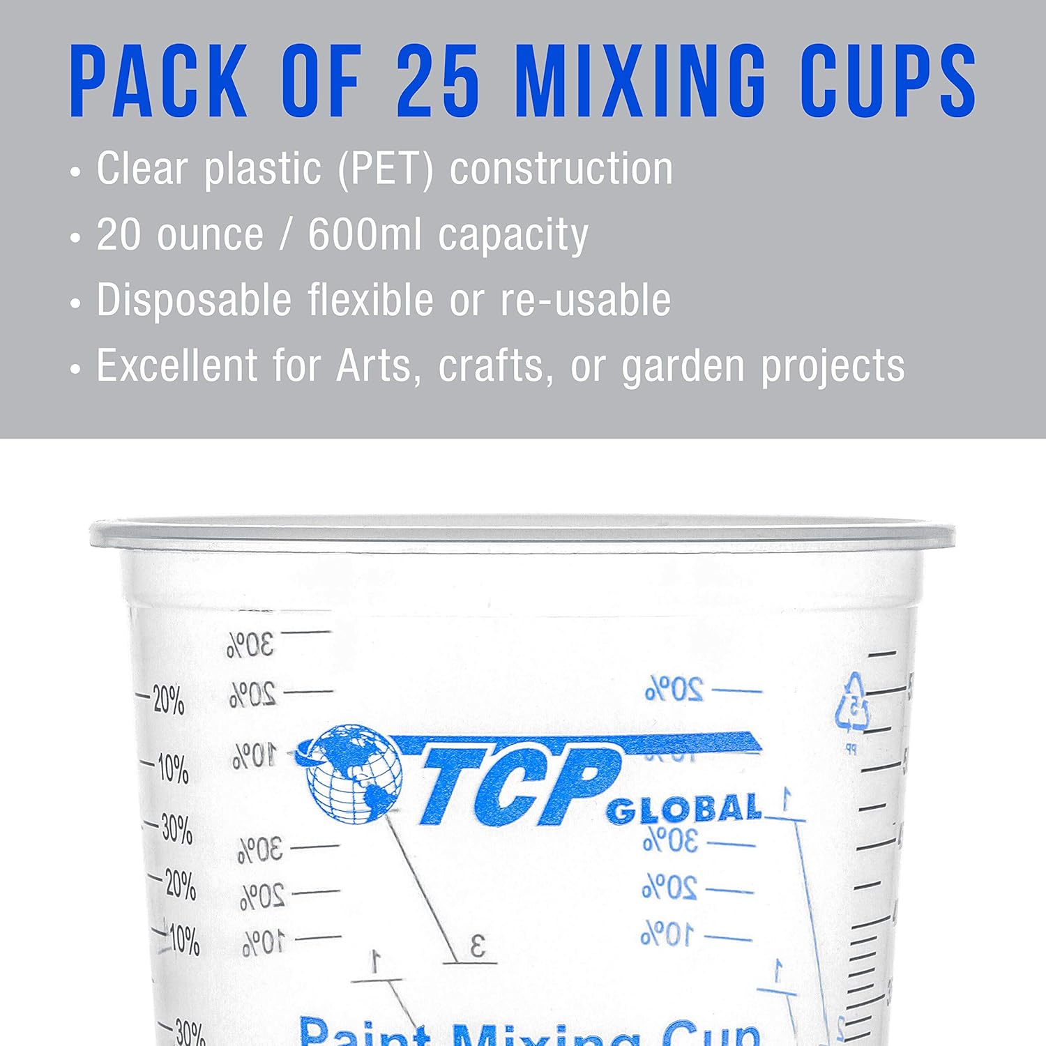 Disposable Plastic Mixing Cups - огляд і ціна Resin Art Ratio
