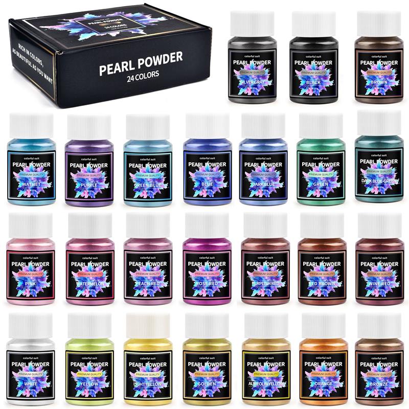 6/24/30Colors Epoxy Resin Dye  - огляд і ціна Pearl Powder Resin
