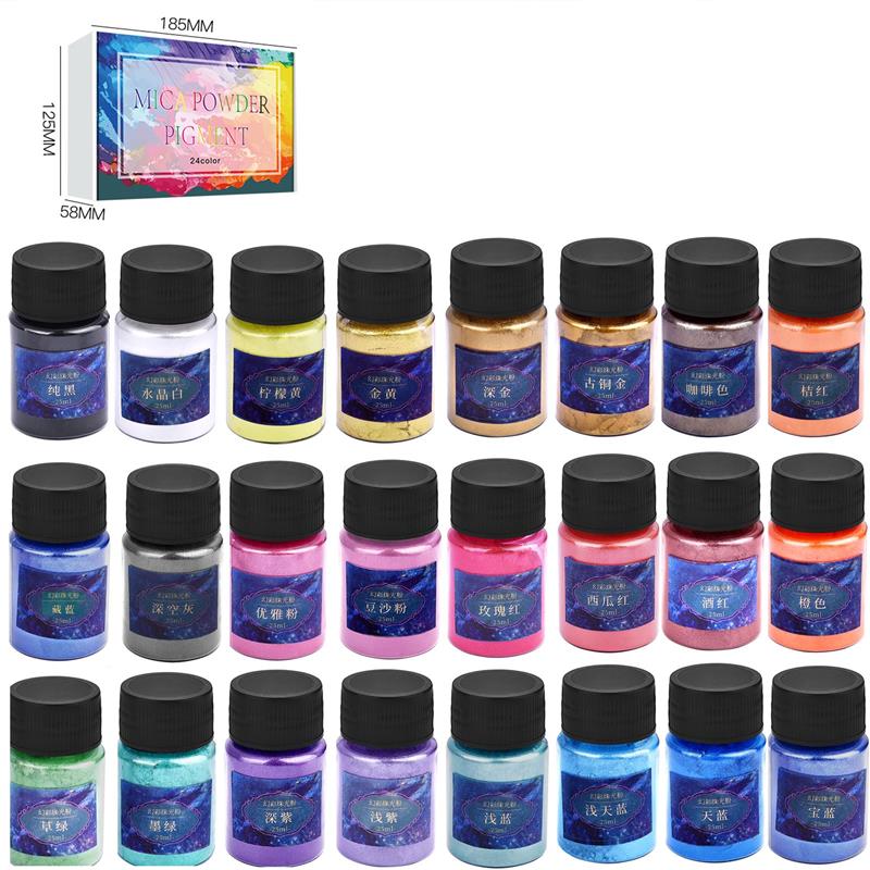 6/24/30Colors Epoxy Resin Dye  - огляд і ціна Pearl Powder Resin