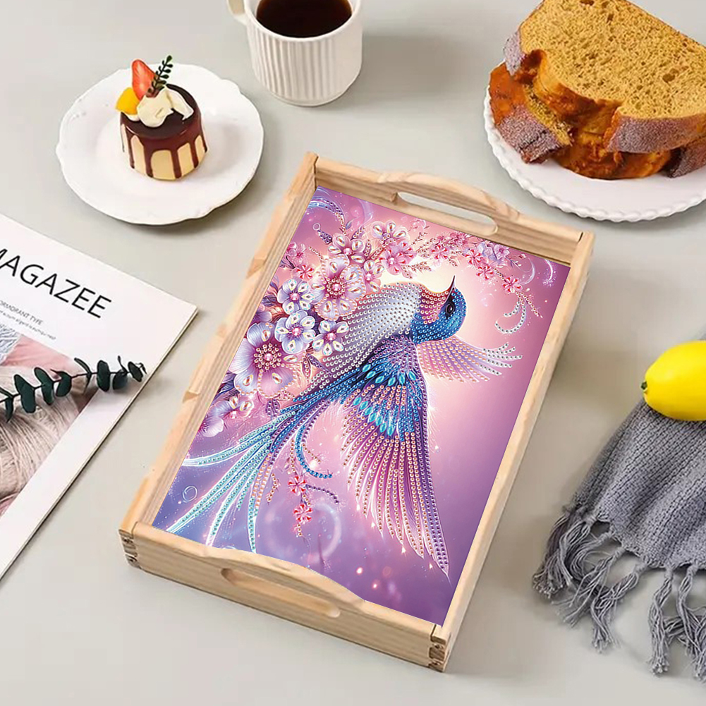 Large Size Diamond Painting Wo - огляд і ціна Resin Art Wooden Tray