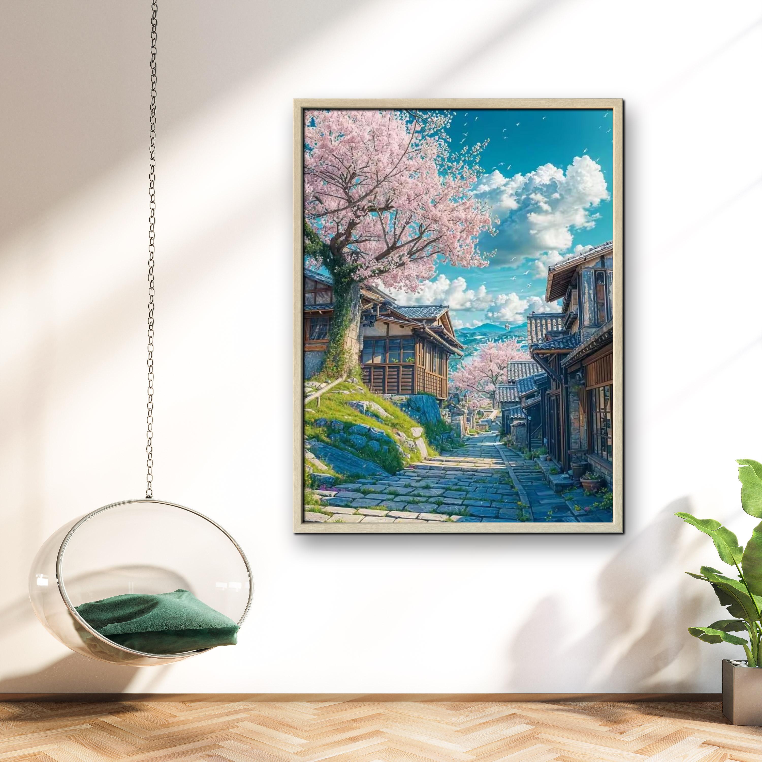 1PC frameless Japanese Cherry  - огляд і ціна Resin Art Wall