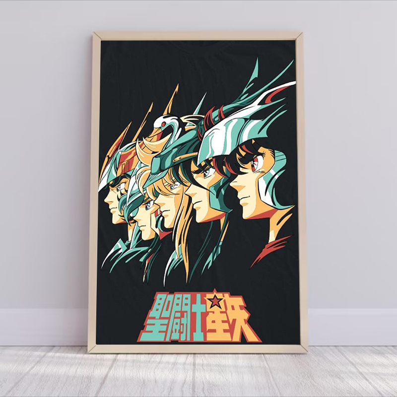 Saint Seiya Anime Poster Decor - огляд і ціна Resin Art On Canvas