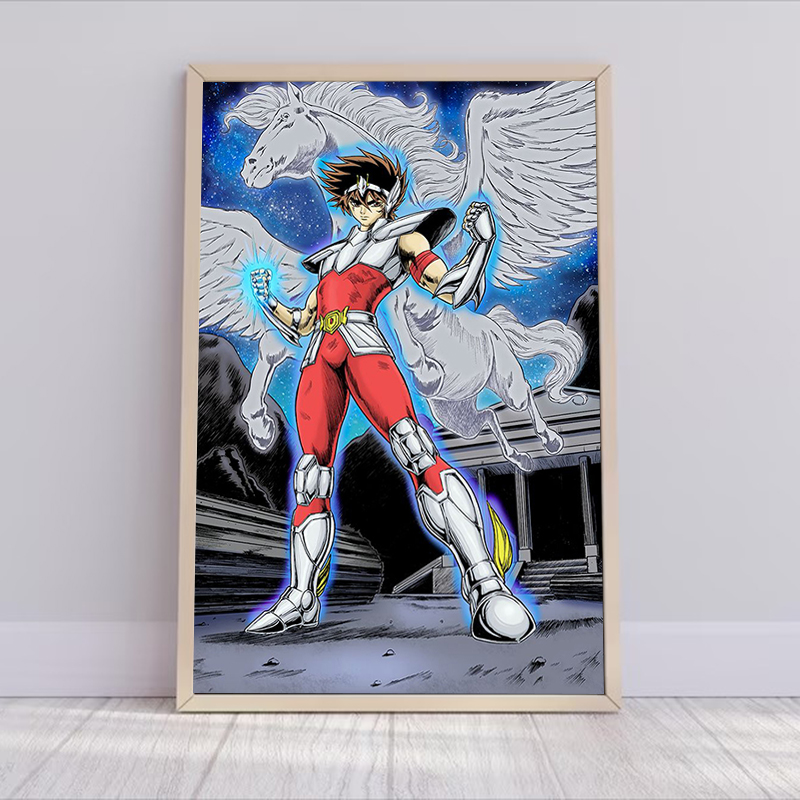 Saint Seiya Anime Poster Decor - огляд і ціна Resin Art On Canvas