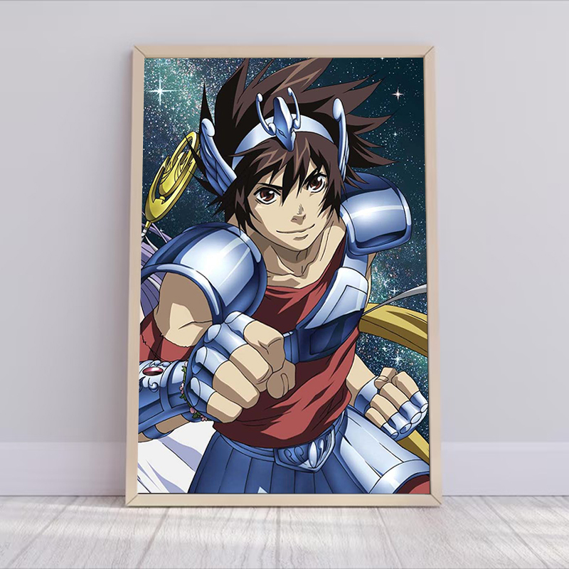Saint Seiya Anime Poster Decor - огляд і ціна Resin Art On Canvas