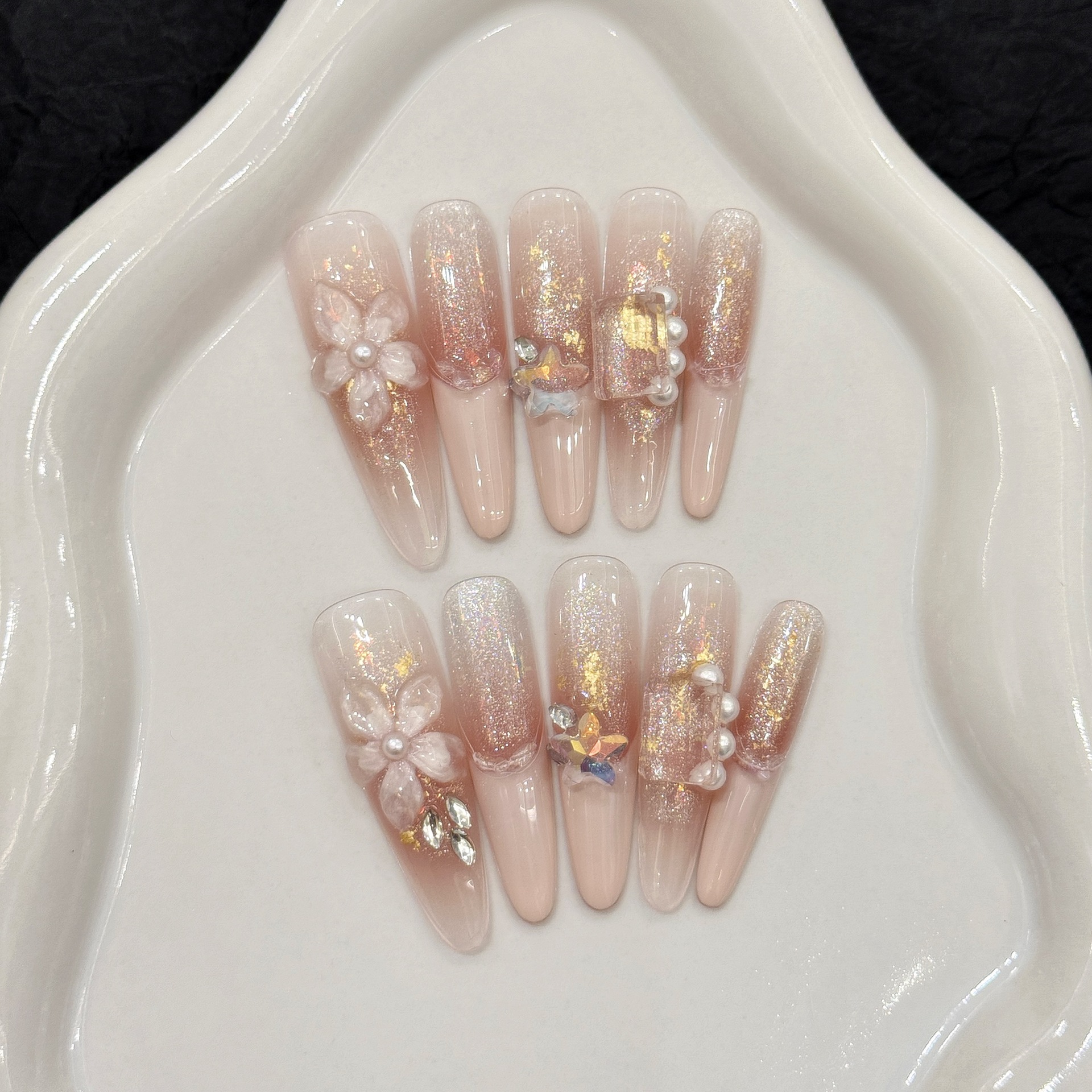 10pcs Pure Hand Pressed Stilet - огляд і ціна Resin Art Glitter