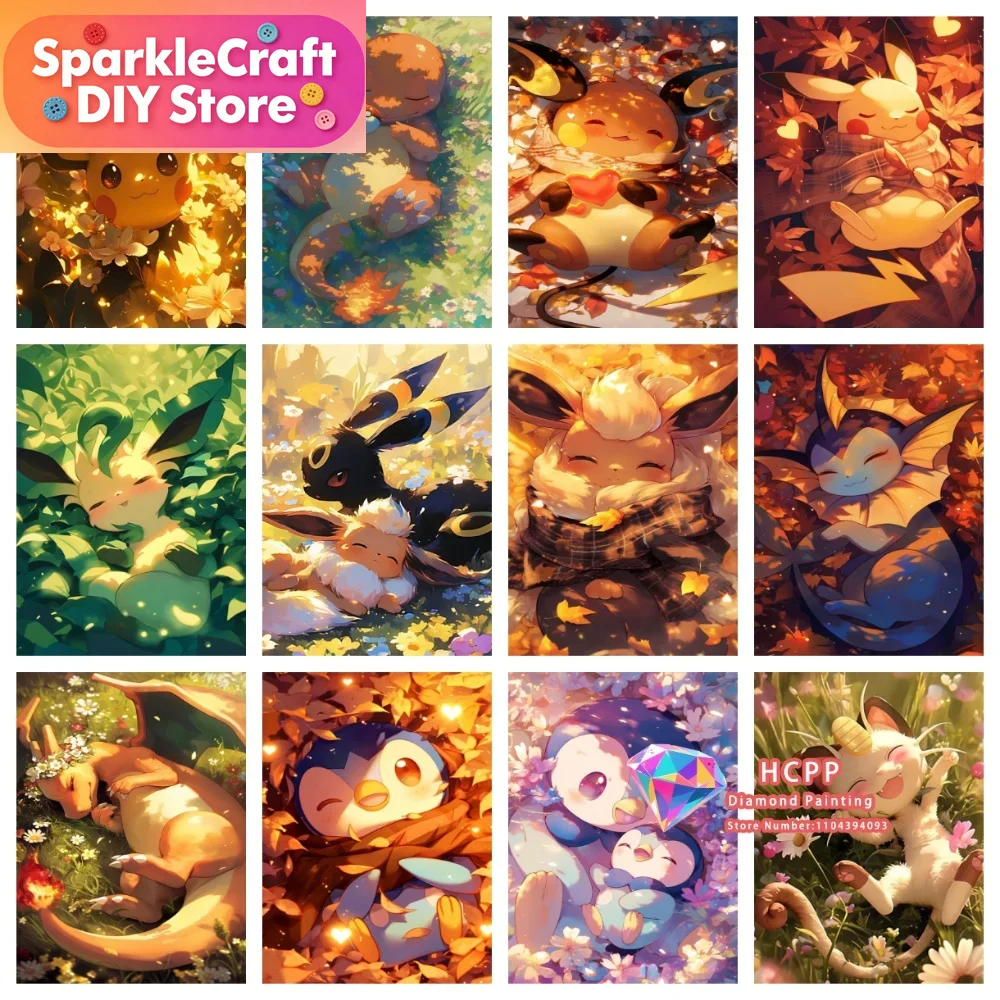 1pc frameless Cartoon Pokemon  - огляд і ціна Resin Art Craft