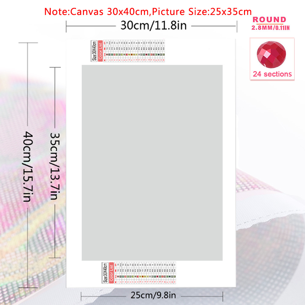 1pc frameless  Diamond Art Pai - огляд і ціна Resin Art Wall