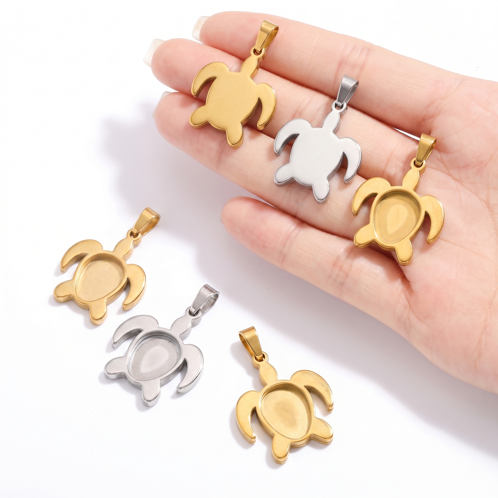 5pcs Stainless Steel Turtle Pe - огляд і ціна Resin Art For Sale