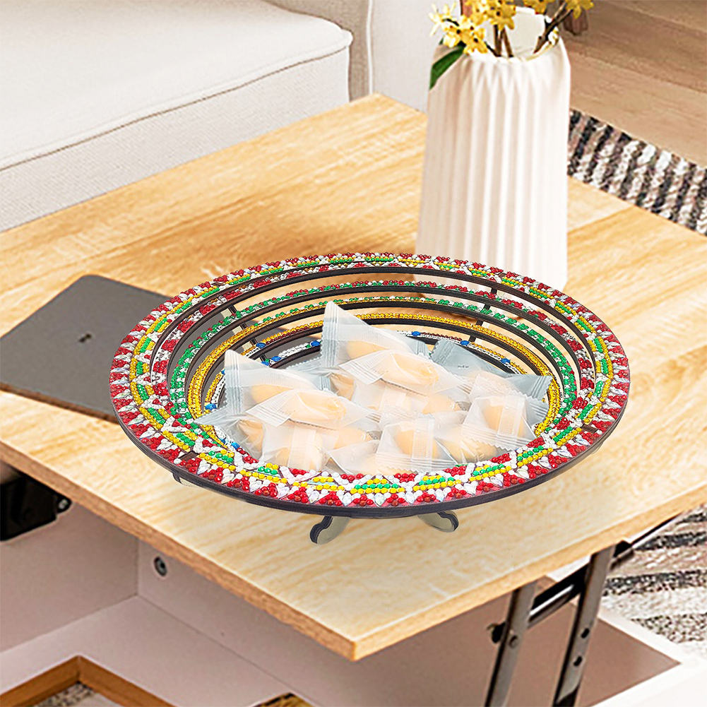 DIY Diamond Painted Wooden Din - огляд і ціна Resin Art Wooden Tray