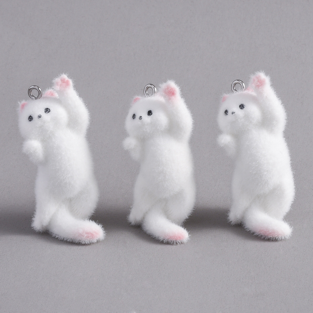 2pcs Flocking Little Cat Resin - огляд і ціна Resin Art For Sale