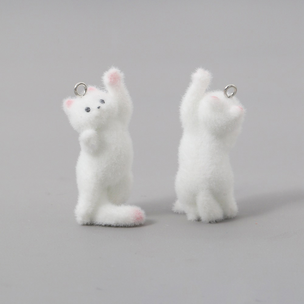 2pcs Flocking Little Cat Resin - огляд і ціна Resin Art For Sale