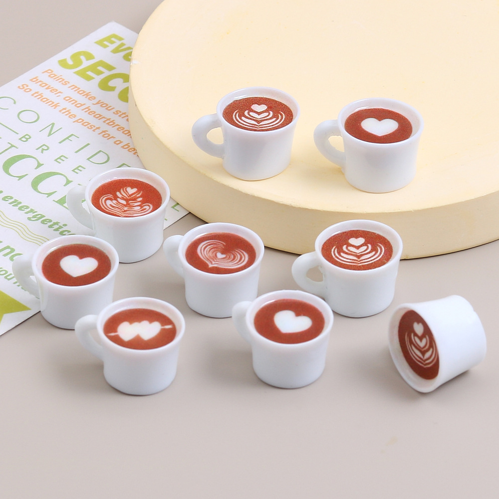 10pcs Love Heart Coffee Cup Re - огляд і ціна Resin Art For Sale