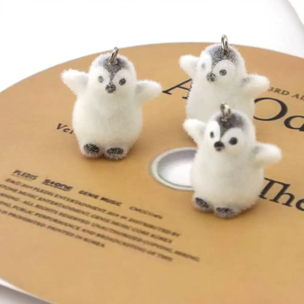 5pcs Flocking Small Penguin Re - огляд і ціна Resin Art For Sale