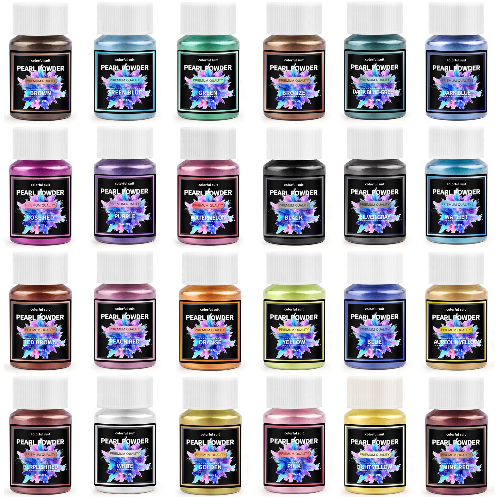 20ml Cosmetic Grade Pearlescen - огляд і ціна Pearl Powder Resin