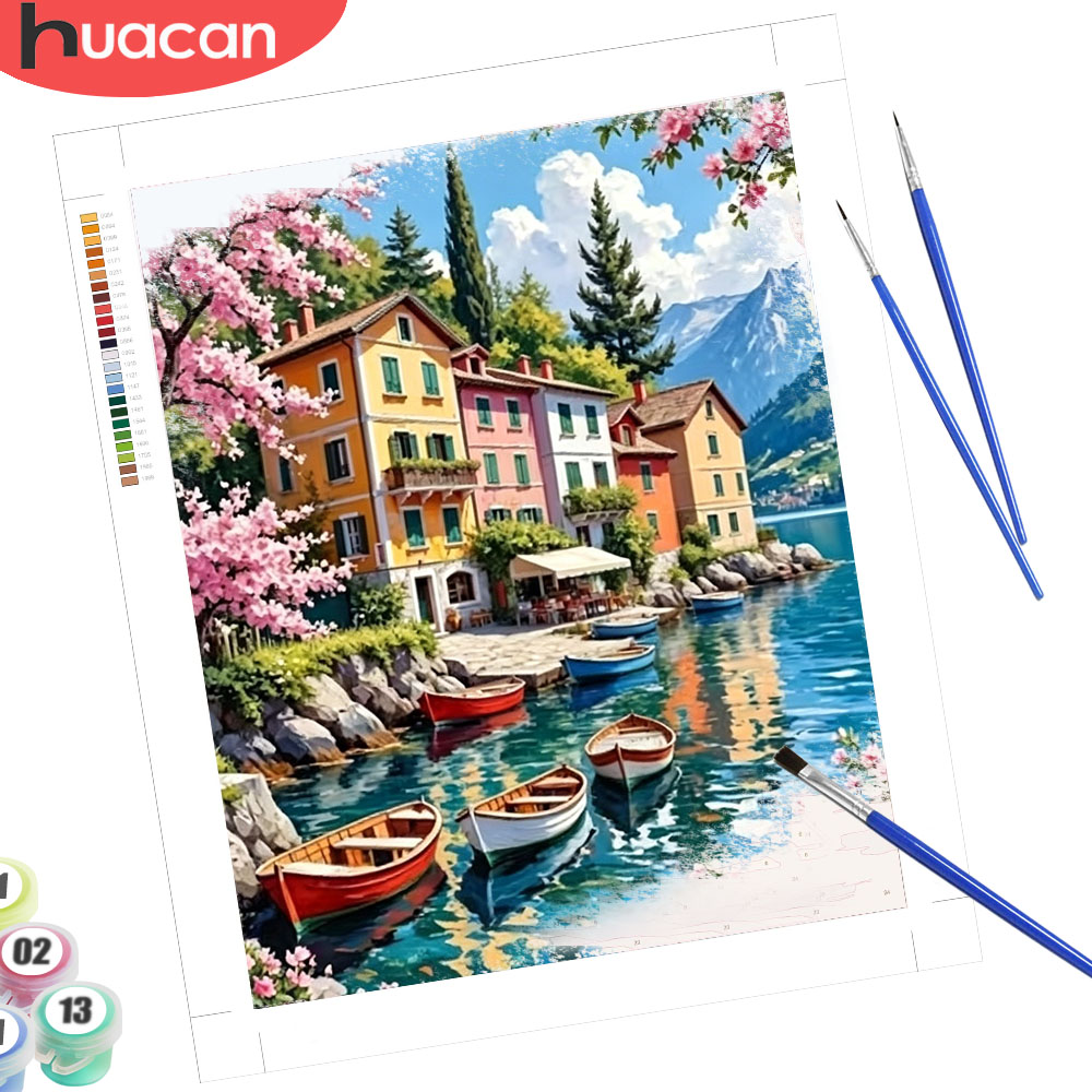 HUACAN Painting By Numbers For - огляд і ціна Resin Art On Canvas