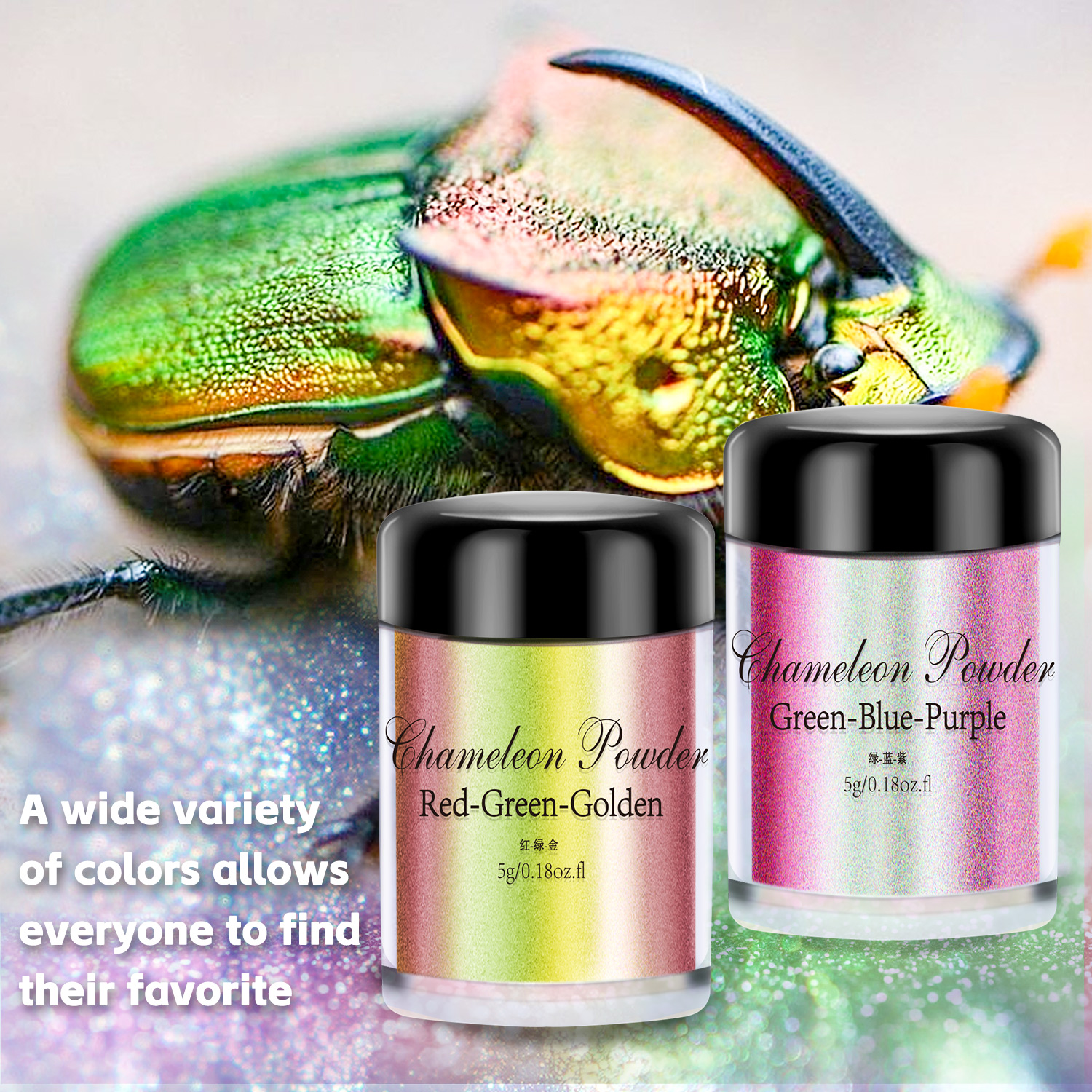5g Chameleon Powder Nail Stain - огляд і ціна Pearl Powder Resin