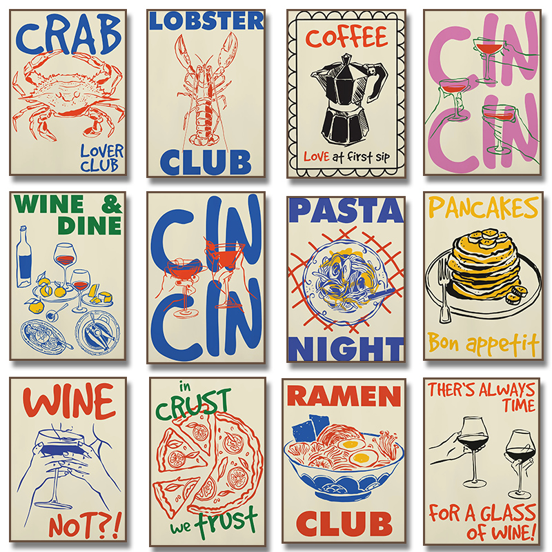 Trendy Coffee Cheers Print Pos - огляд і ціна Resin Art Wall